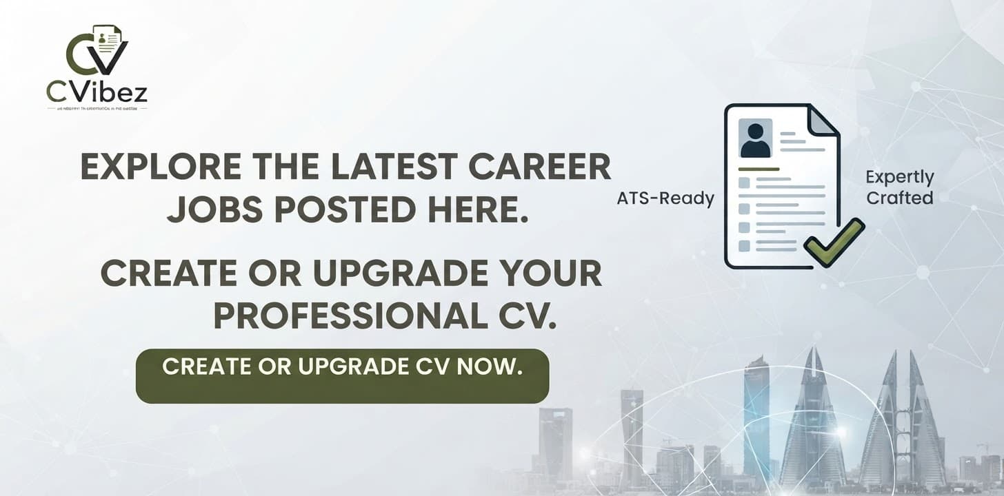 Explore the latest career jobs posted here. Create or upgrade your professional CV.
