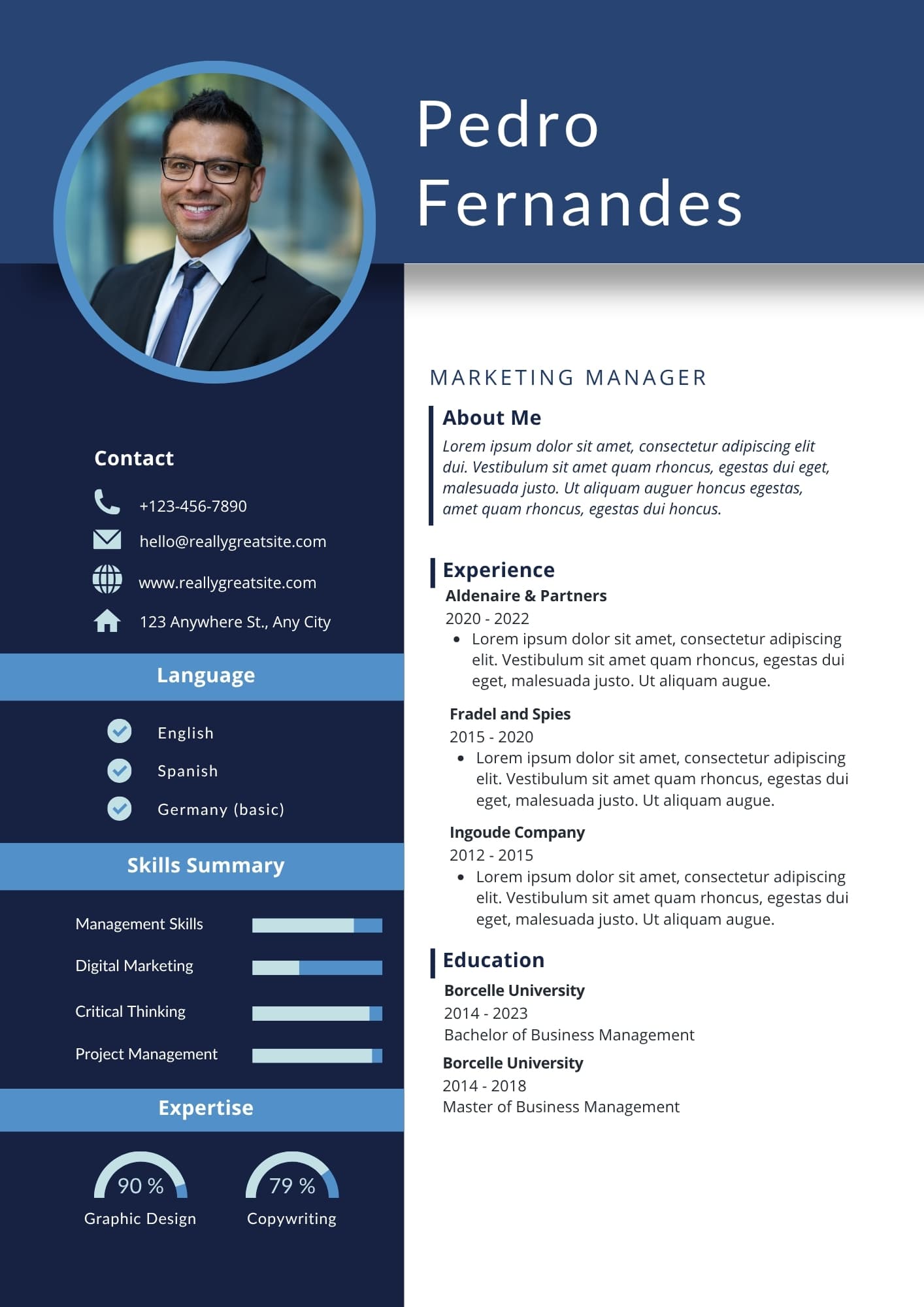 Blue Modern Resume